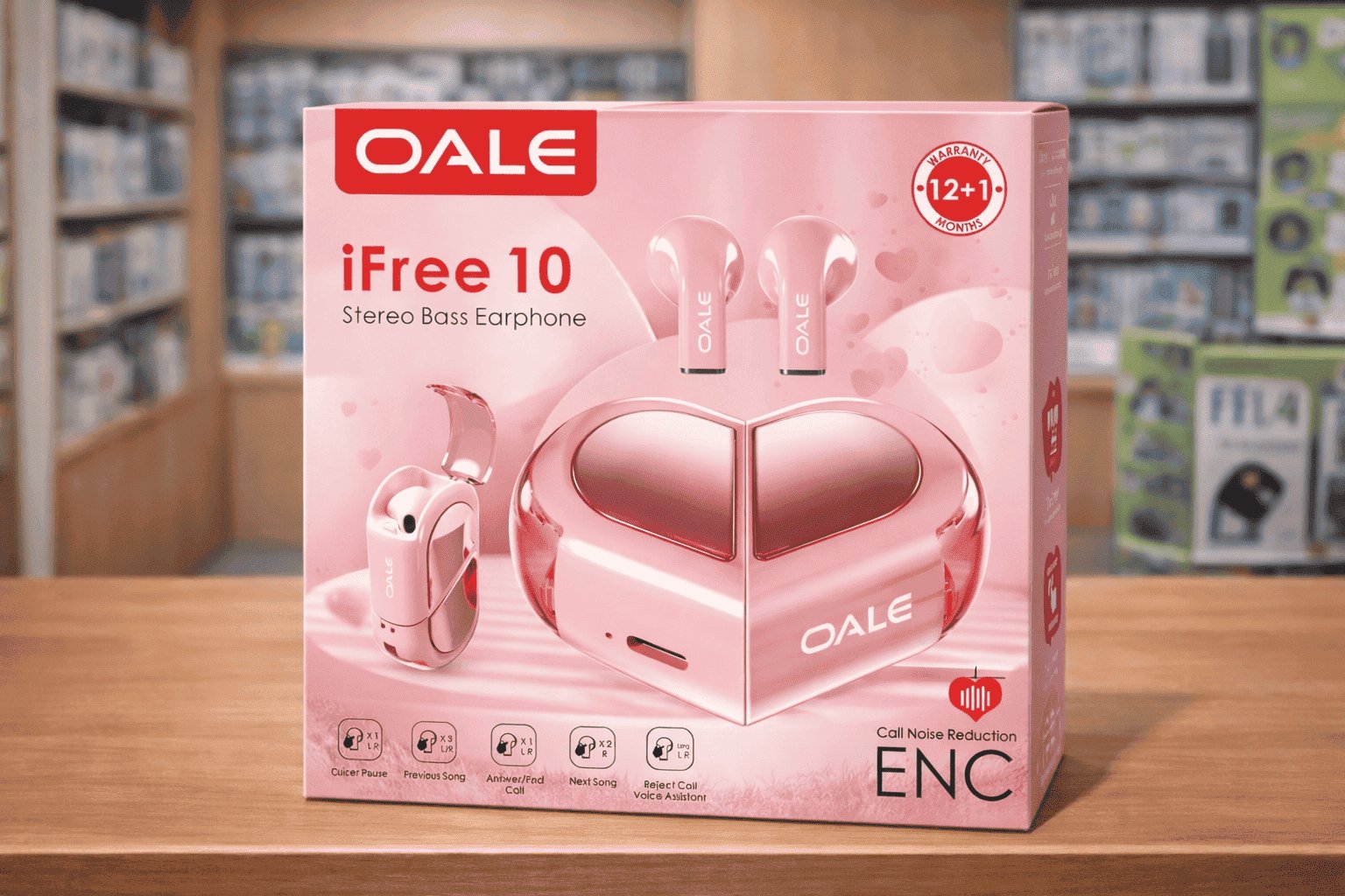 OALE iFree 10 Stereo Bass Earphone ENC